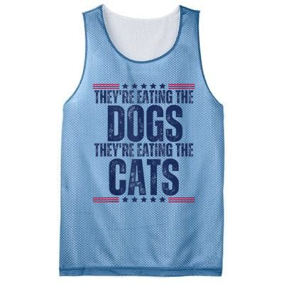 TheyRe Eating The Dogs They’Re Eating The Cats Mesh Reversible Basketball Jersey Tank