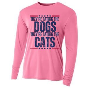 TheyRe Eating The Dogs They’Re Eating The Cats Cooling Performance Long Sleeve Crew