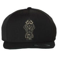 Trendy Elephant Tribal Indian Elephant Mandala Tribal Art Wool Snapback Cap