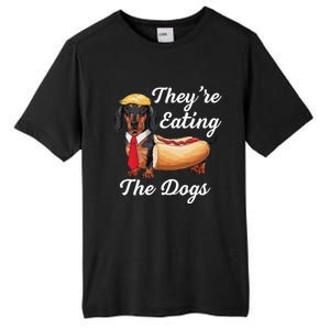 TheyRe Eating The Dogs Dachshund Hotdog Wiener Dog Tall Fusion ChromaSoft Performance T-Shirt