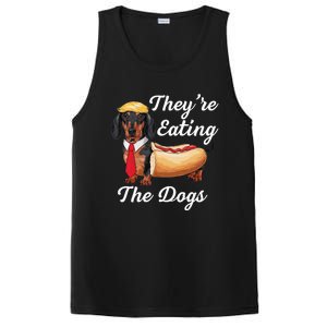 TheyRe Eating The Dogs Dachshund Hotdog Wiener Dog PosiCharge Competitor Tank