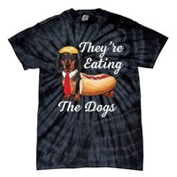 TheyRe Eating The Dogs Dachshund Hotdog Wiener Dog Tie-Dye T-Shirt