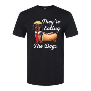 TheyRe Eating The Dogs Dachshund Hotdog Wiener Dog Softstyle CVC T-Shirt