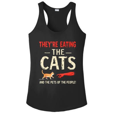 They’Re Eating The Cats They’Re Eating The Dogs Ladies PosiCharge Competitor Racerback Tank