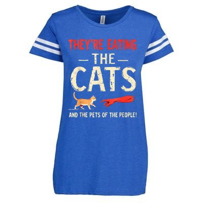 They’Re Eating The Cats They’Re Eating The Dogs Enza Ladies Jersey Football T-Shirt