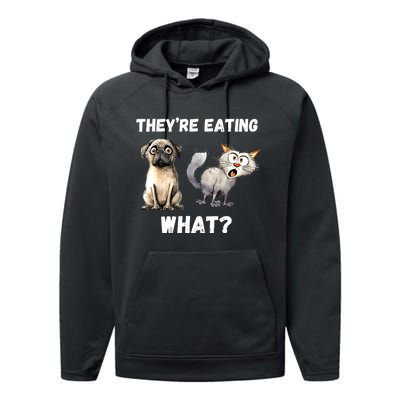 They’Re Eating The Dogs They’Re Eating The Cats The Pets Performance Fleece Hoodie