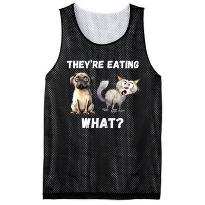 They’Re Eating The Dogs They’Re Eating The Cats The Pets Mesh Reversible Basketball Jersey Tank