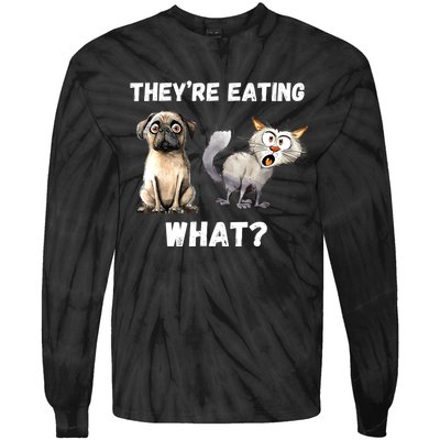 They’Re Eating The Dogs They’Re Eating The Cats The Pets Tie-Dye Long Sleeve Shirt