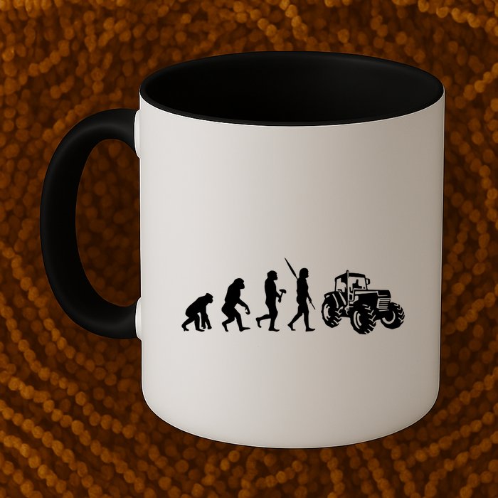 Tractor Evolution Mug