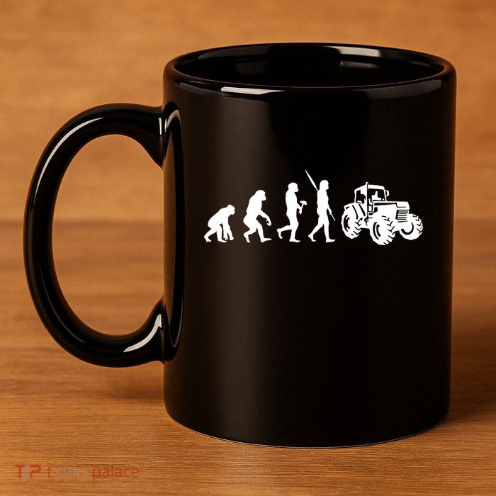 Tractor Evolution 11oz C Handle Ceramic Mug