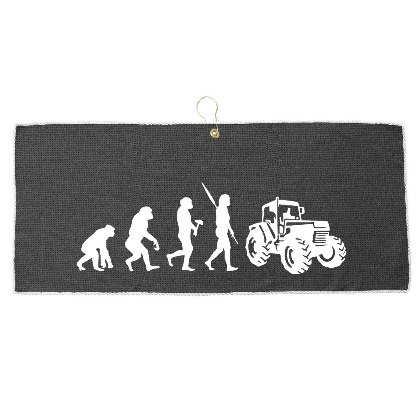 Tractor Evolution Large Microfiber Waffle Golf Towel