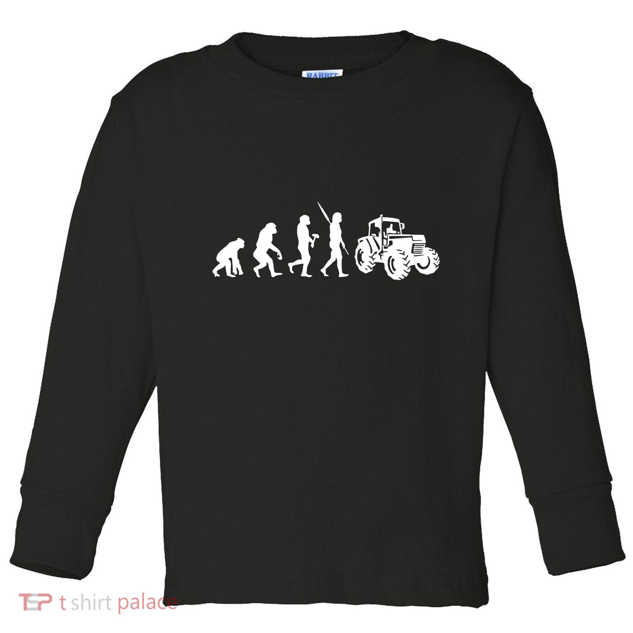Tractor Evolution Toddler Long Sleeve Shirt