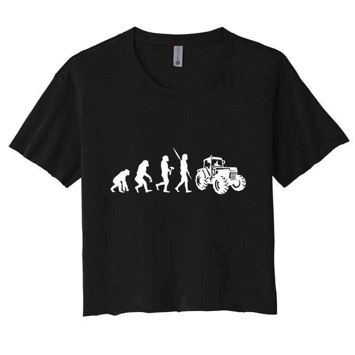 Tractor Evolution Women's Crop Top Tee