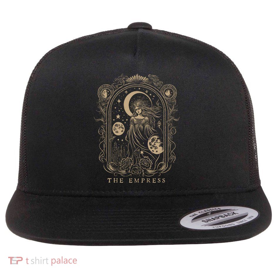 The Empress Tarot Card Goth Emo Occult Flatbill Hat