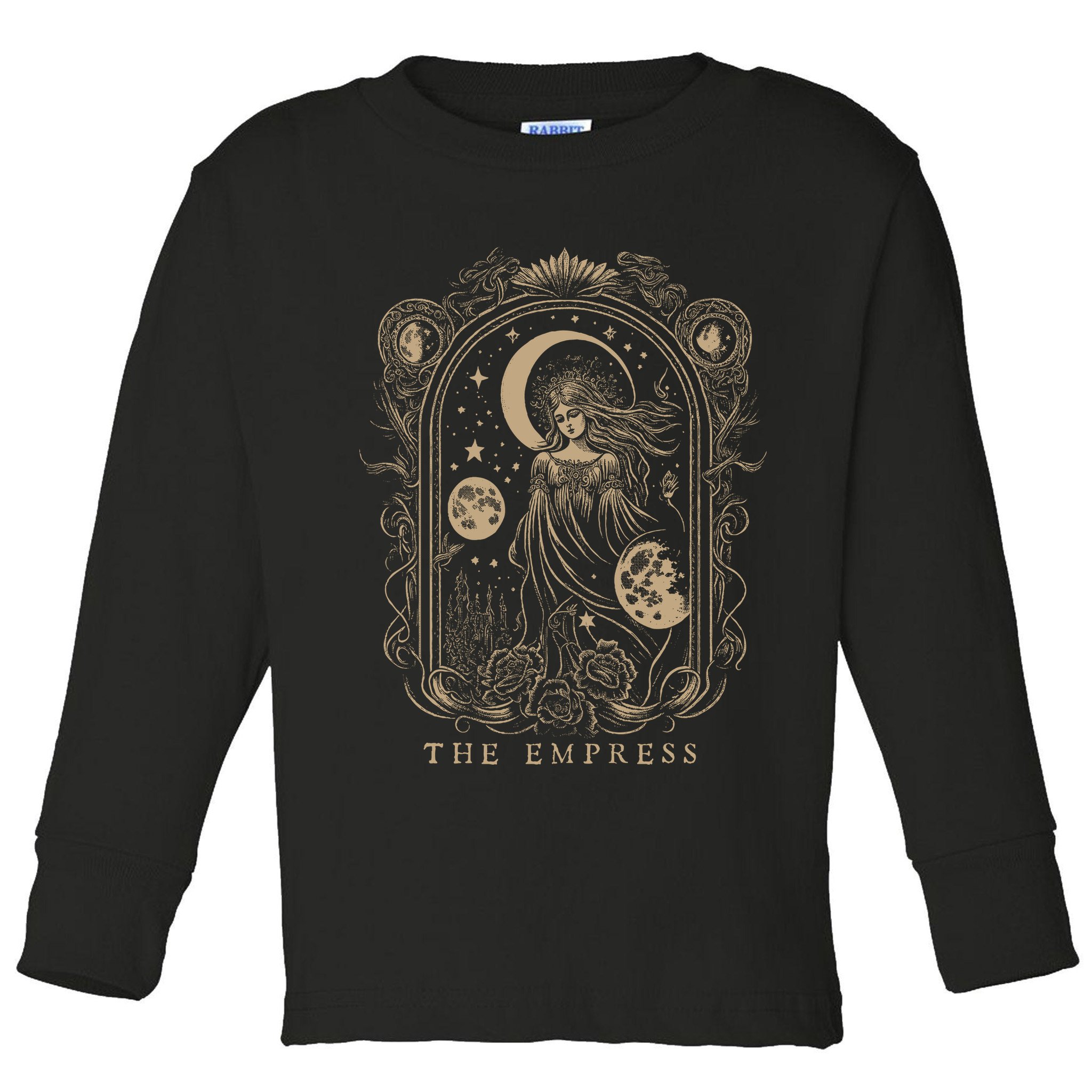 The Empress Tarot Card Goth Emo Occult Toddler Long Sleeve Shirt