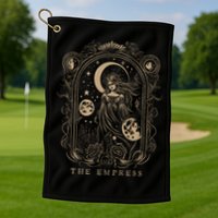The Empress Tarot Card Goth Emo Occult Golf Towel