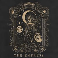The Empress Tarot Card Goth Emo Occult Golf Towel