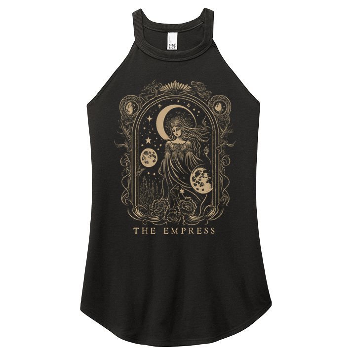 The Empress Tarot Card Goth Emo Occult Women's Perfect Tri Rocker Tank