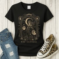 The Empress Tarot Card Goth Emo Occult Womens T-Shirt