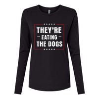 TheyRe Eating The Dogs Patriotic Election Womens Cotton Relaxed Long Sleeve T-Shirt