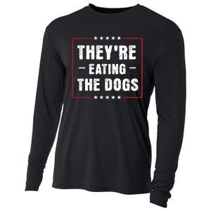 TheyRe Eating The Dogs Patriotic Election Cooling Performance Long Sleeve Crew