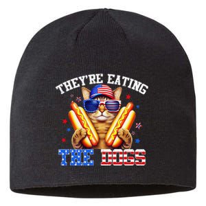 They’Re Eating The Dogs And Cats Kamala Trump Debate 2024 Gift Sustainable Beanie