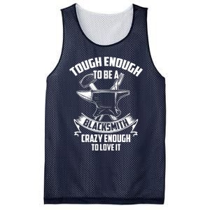 Tough Enough To Be A Funny Blacksmith Metalworking Anvil Mesh Reversible Basketball Jersey Tank