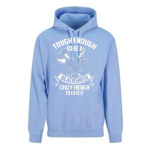 Tough Enough To Be A Funny Blacksmith Metalworking Anvil Unisex Surf Hoodie