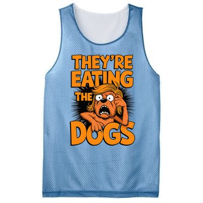 TheyRe Eating The Dogs Kamala Harris Trump Debate 2024 Mesh Reversible Basketball Jersey Tank