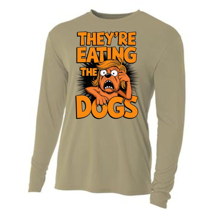 TheyRe Eating The Dogs Kamala Harris Trump Debate 2024 Cooling Performance Long Sleeve Crew