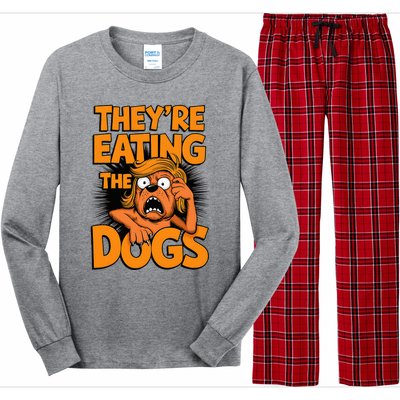 TheyRe Eating The Dogs Kamala Harris Trump Debate 2024 Long Sleeve Pajama Set