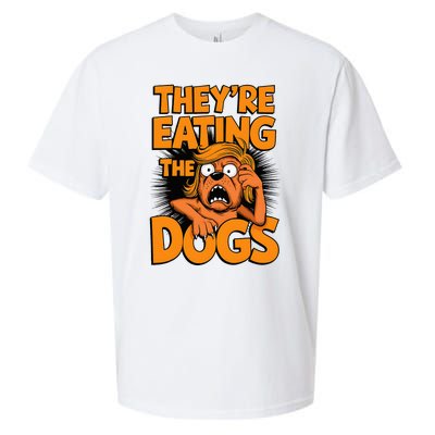 TheyRe Eating The Dogs Kamala Harris Trump Debate 2024 Sueded Cloud Jersey T-Shirt