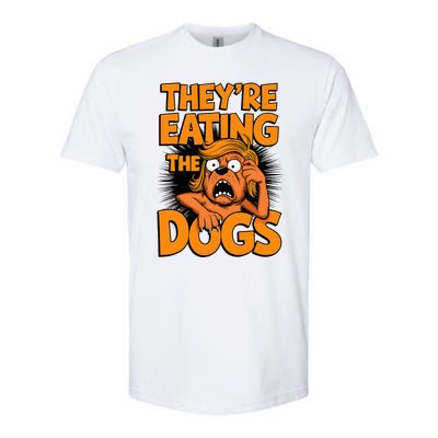 TheyRe Eating The Dogs Kamala Harris Trump Debate 2024 Softstyle CVC T-Shirt