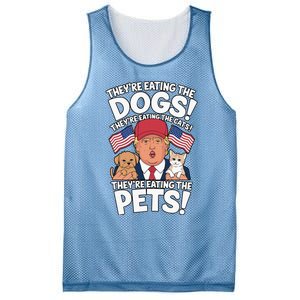 TheyRe Eating The Dogs Trump Vs Kamala 2024 Election Debate Mesh Reversible Basketball Jersey Tank