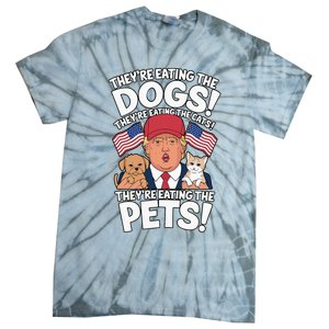 TheyRe Eating The Dogs Trump Vs Kamala 2024 Election Debate Tie-Dye T-Shirt