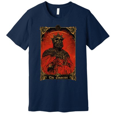 The Emperor Tarot Card Vintage Design Premium T-Shirt