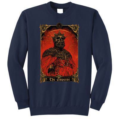 The Emperor Tarot Card Vintage Design Tall Sweatshirt