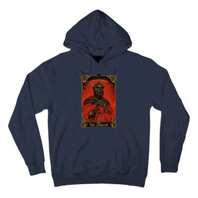 The Emperor Tarot Card Vintage Design Tall Hoodie