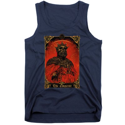 The Emperor Tarot Card Vintage Design Tank Top