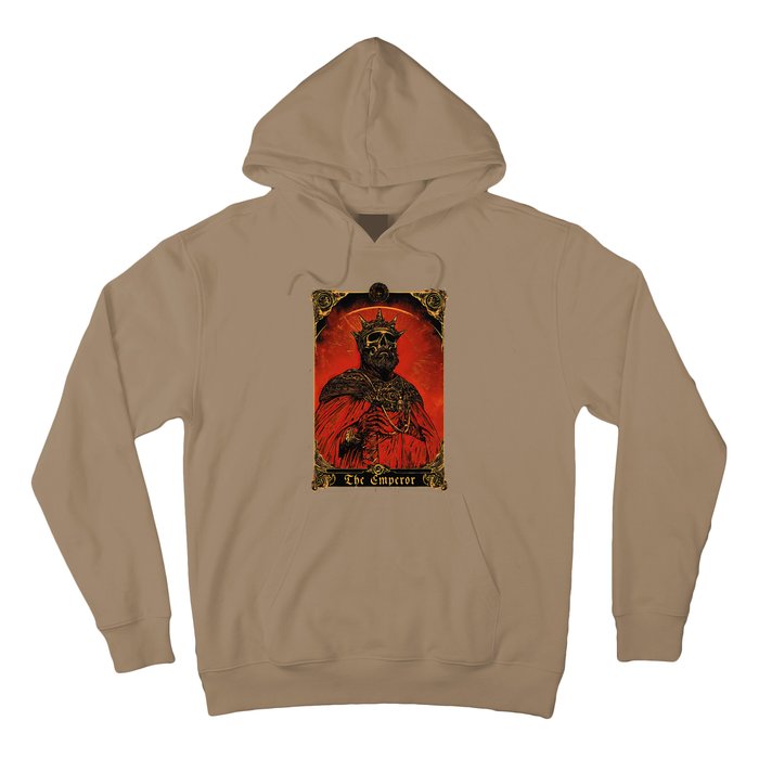 The Emperor Tarot Card Vintage Design Hoodie