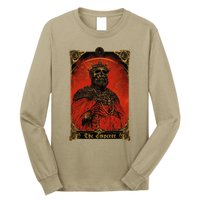 The Emperor Tarot Card Vintage Design Long Sleeve Shirt