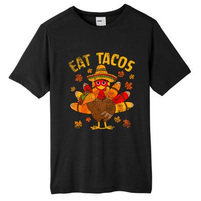 Turkey Eat Tacos Mexican Sombrero Thanksgiving Family Tall Fusion ChromaSoft Performance T-Shirt