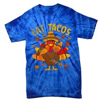 Turkey Eat Tacos Mexican Sombrero Thanksgiving Family Tie-Dye T-Shirt