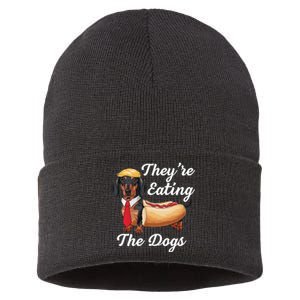 TheyRe Eating The Dogs Dachshund Hotdog Wiener Dog Sustainable Knit Beanie