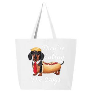 TheyRe Eating The Dogs Dachshund Hotdog Wiener Dog 25L Jumbo Tote