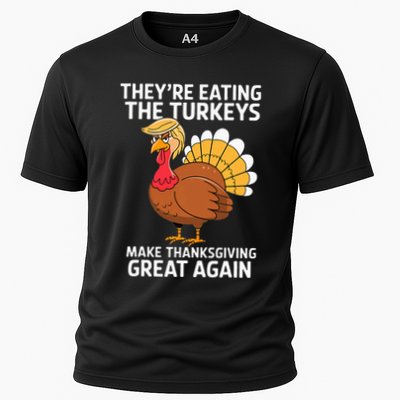 TheyRe Eating The Turkeys Funny Turkey Thanksgiving Performance Shirt