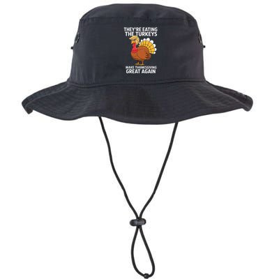 TheyRe Eating The Turkeys Funny Turkey Thanksgiving Bucket Hat