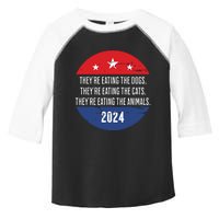 TheyRe Eating The Dogs TheyRe Eating The Cats Trump Harris Toddler Fine Jersey T-Shirt