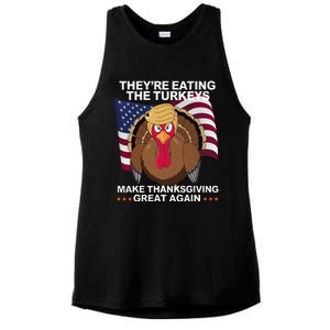 TheyRe Eating The Turkeys Ladies PosiCharge Tri-Blend Wicking Tank