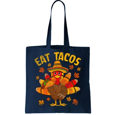 Turkey Eat Tacos Mexican Sombrero Thanksgiving Family Tote Bag